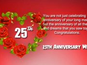 25th Wedding Anniversary Wishes and Messages
