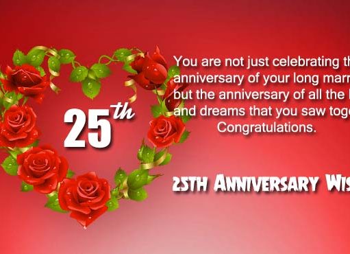 25th Wedding Anniversary Wishes and Messages