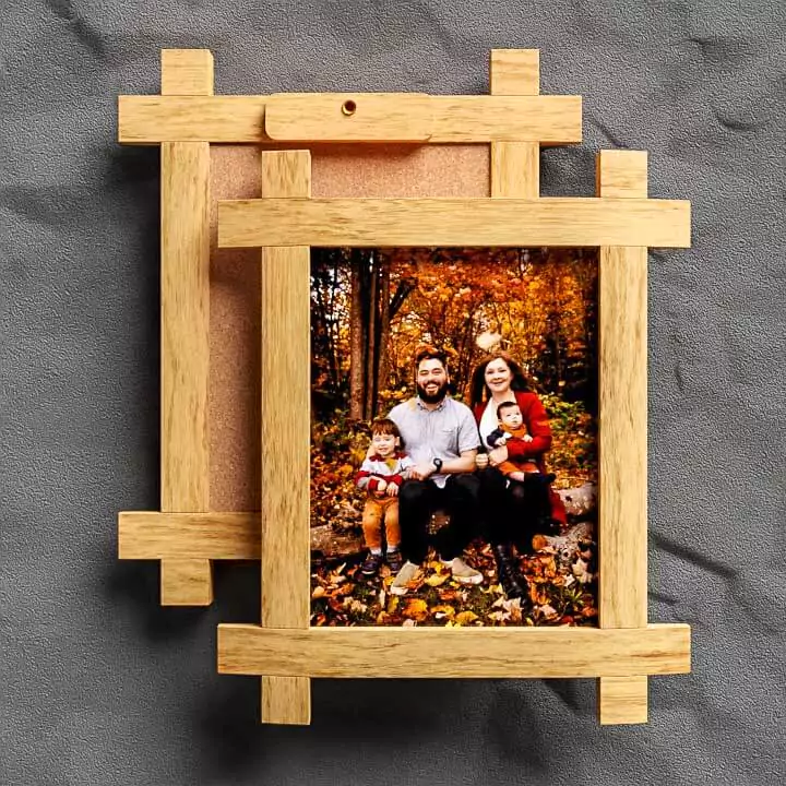 Wooden photo frame