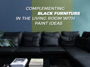 COMPLEMENTING BLACK FURNITURE IN THE LIVING ROOM WITH PAINT IDEAS COMPLEMENTING BLACK FURNITURE IN THE LIVING ROOM WITH PAINT IDEAS - Paint Works London