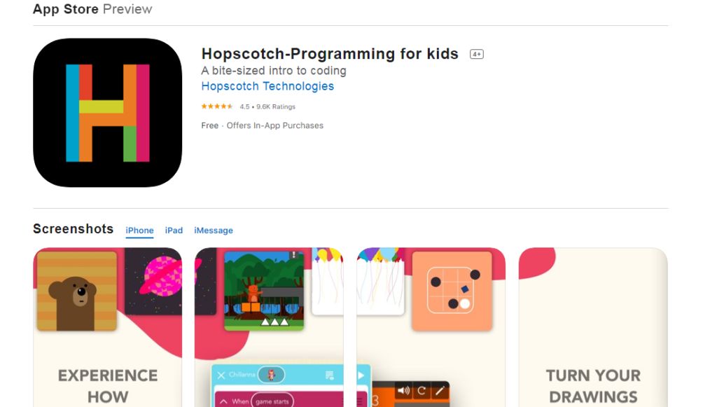 Hopscotch-Coding for kids