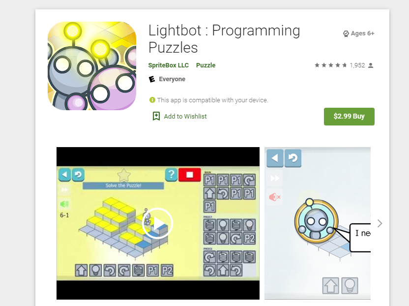 Lightbot- Programming puzzles