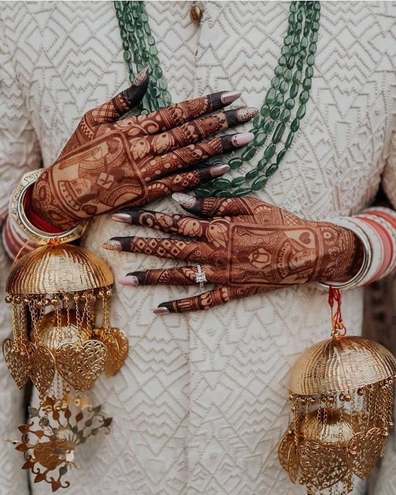 Playing Cards Bridal Mehndi