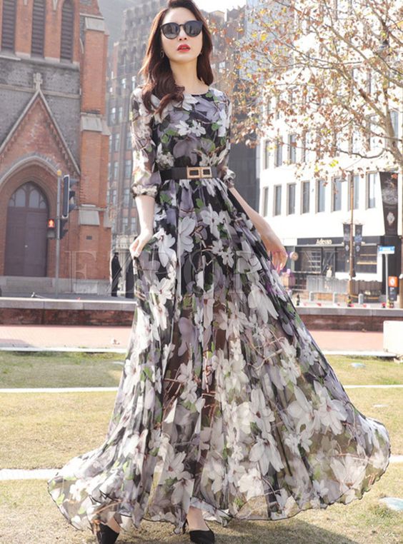 floral dress-brunch dress