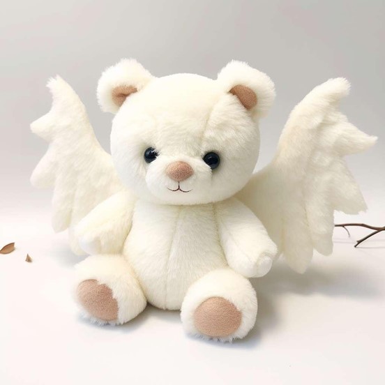 Cute Teddy Bear Angel Plush
