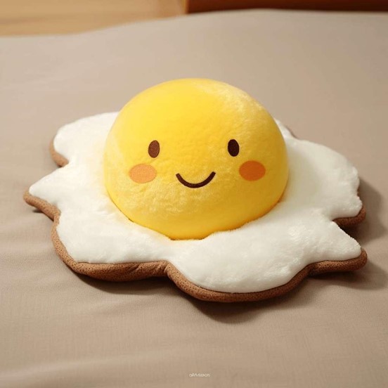 Fried Egg Stuffed Animal