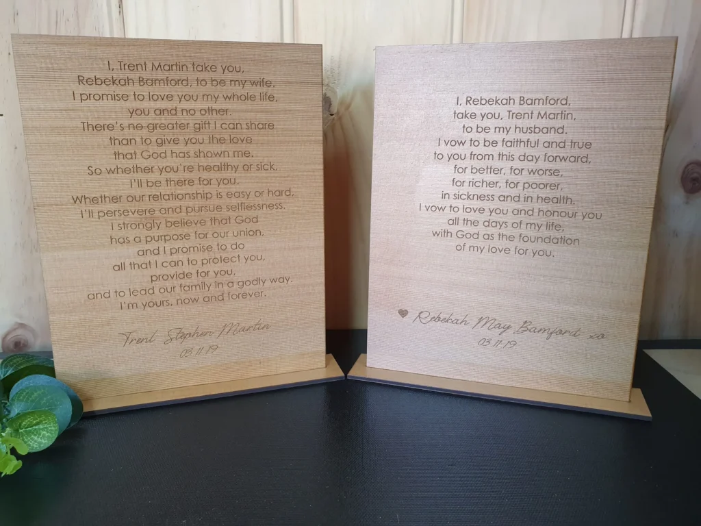 Personalized Vows