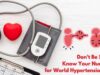 Don’t Be Silent: Know Your Numbers for World Hypertension Day Don't Be Silent Know Your Numbers for World Hypertension Day