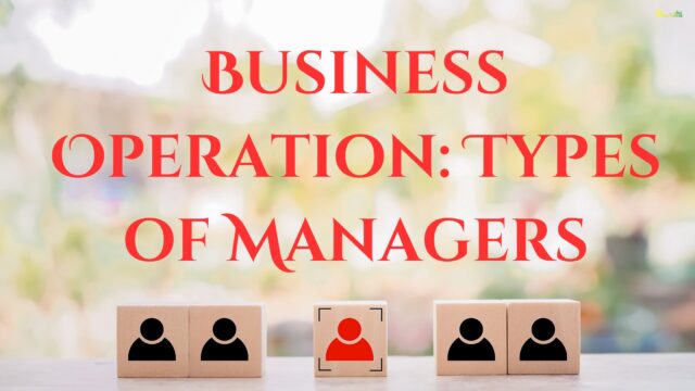 Business Operation Types of Managers