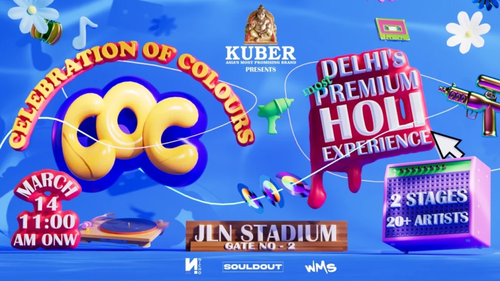 Celebrations of Colours - Most Premium Holi using Souldout, WMS and Nicho