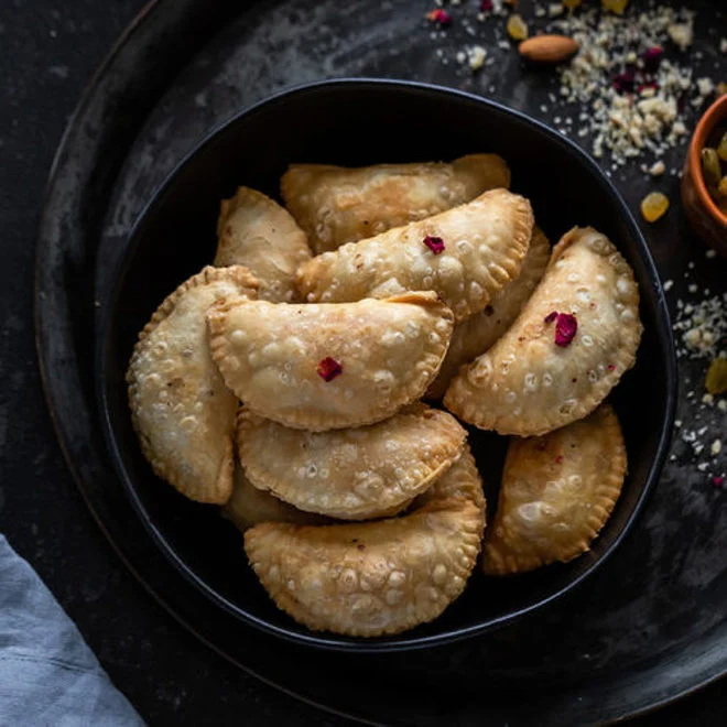 whole wheat gujiya