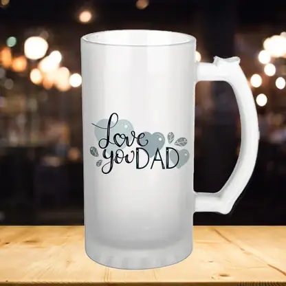 Father's Day Special Glass Beer Mug