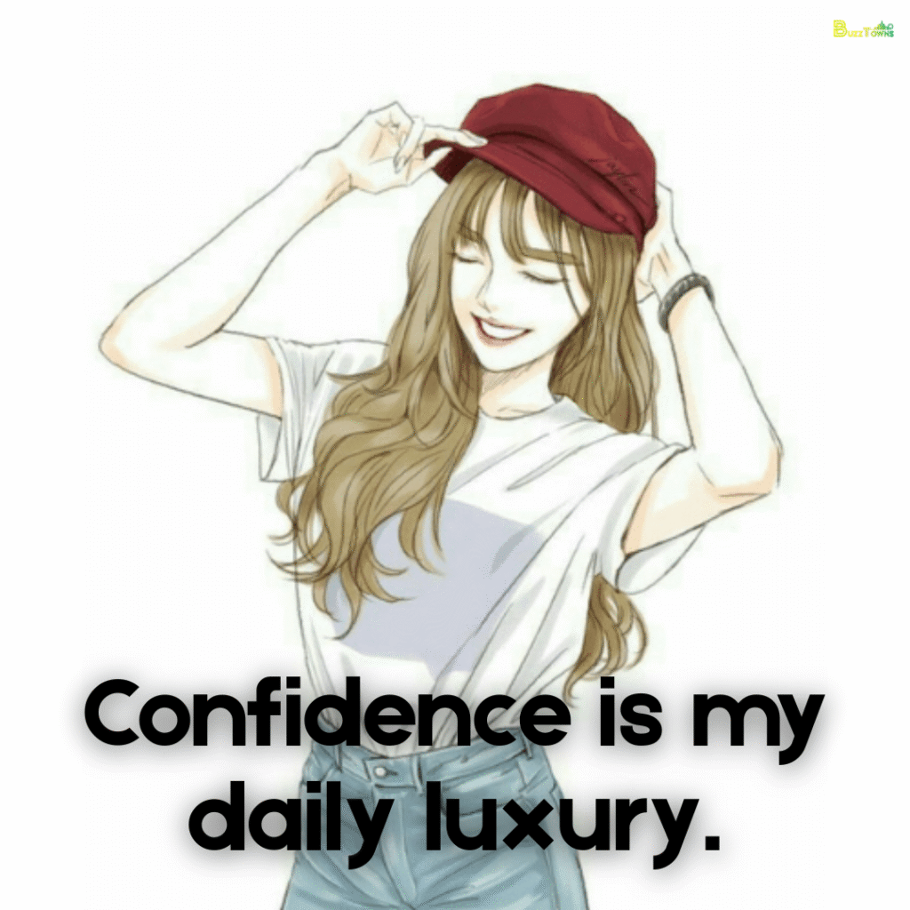 Confidence is my daily luxury.