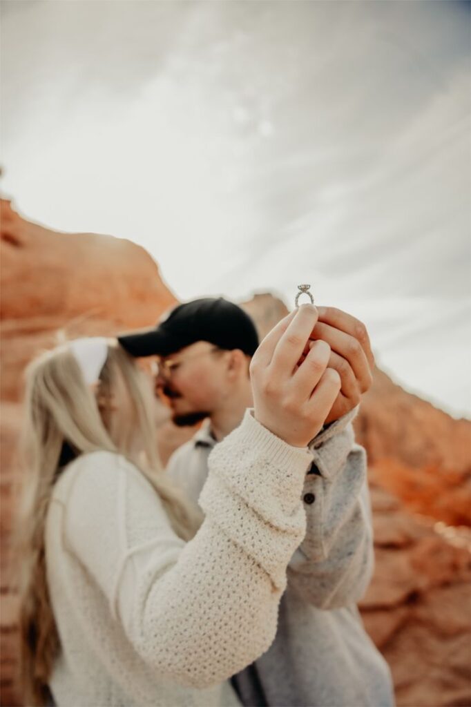 Engagement ring revealed