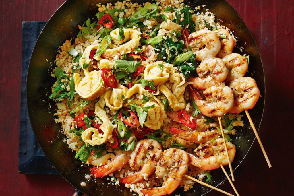 Cauliflower Fried Rice with Shrimp