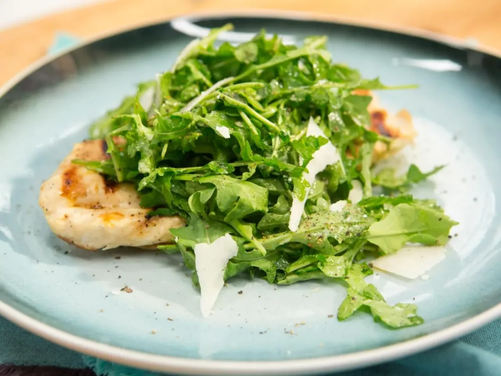 Grilled Chicken Paillard with Arugula Salad