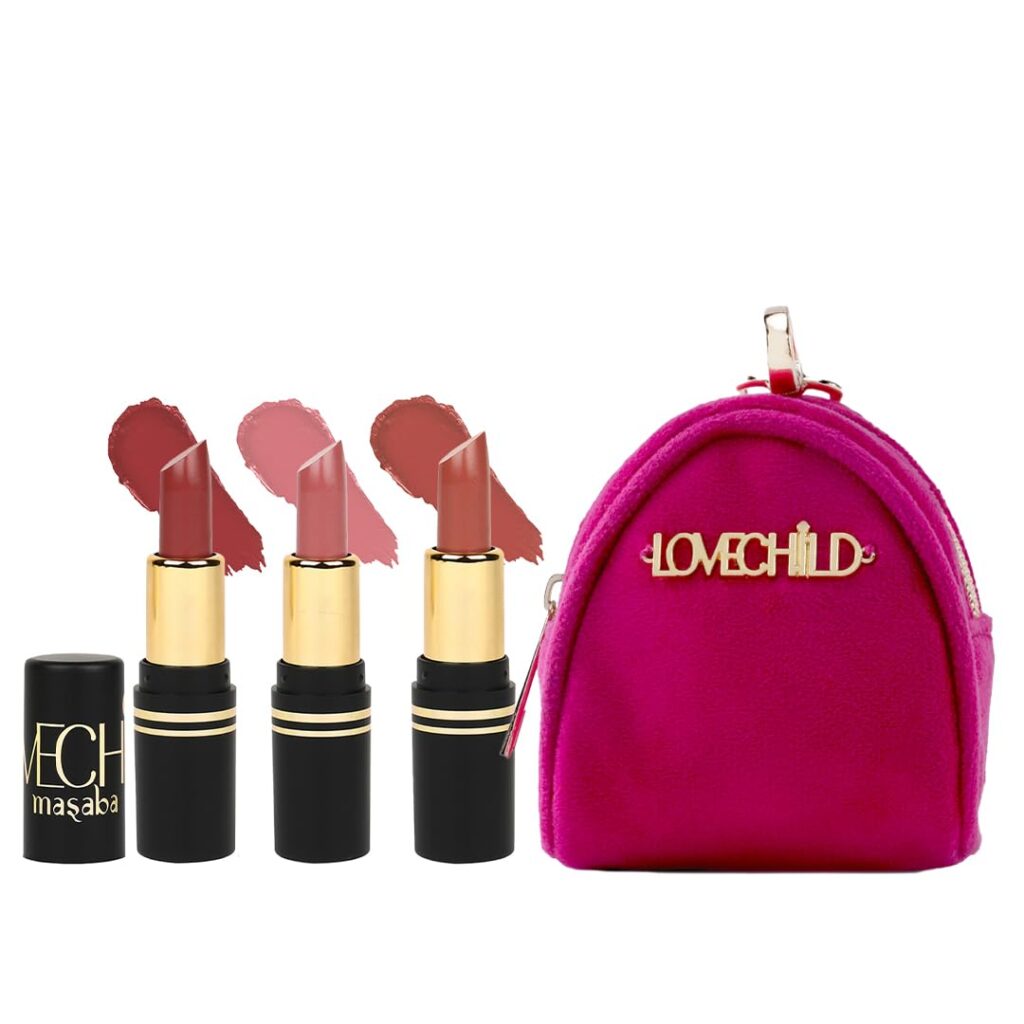Chic Mini Matte Lipstick Trio & Pouch Set