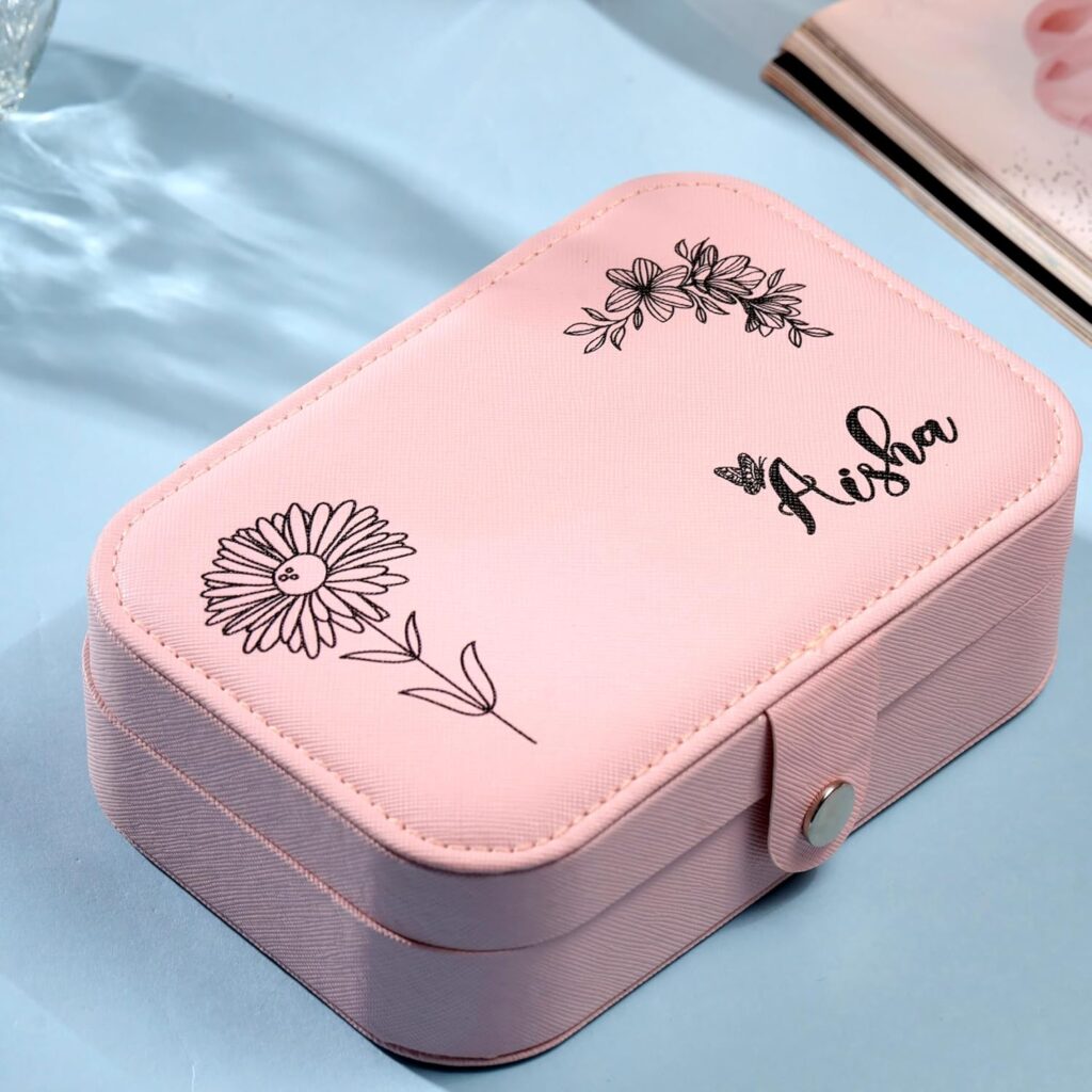 Personalized Custom-Name Jewellery Organizer Box