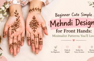 Beginner Cute Simple Mehndi Designs for Front Hands: Minimalist Patterns You’ll Love Hand mehndi design