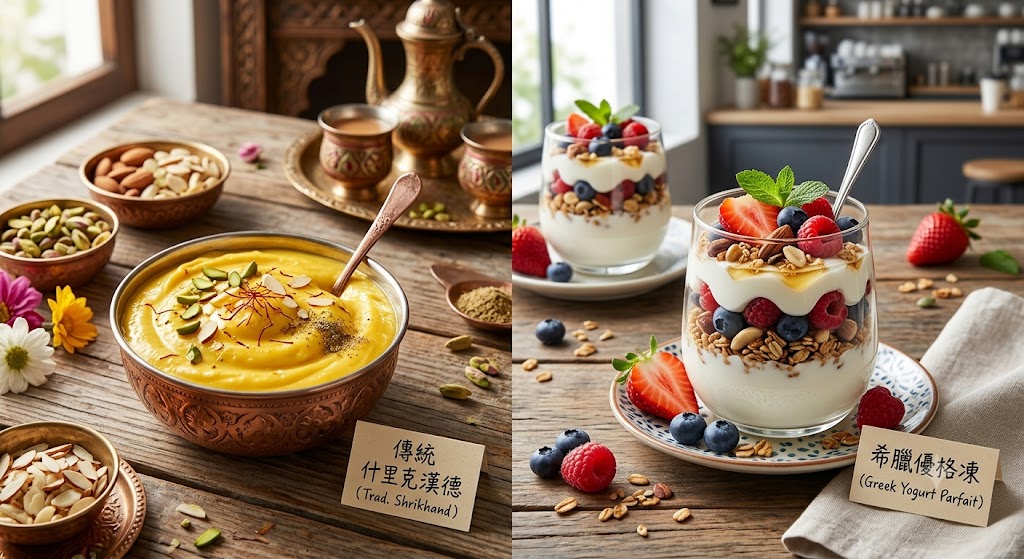 Shrikhand vs. Greek Yogurt & Parfaits